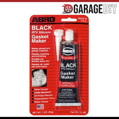 ABRO BLACK RTV SILICONE INSTANT GASKET MAKER OIL WATER PROOF SEALANT 85G TUBE