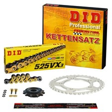 Kettensatz Honda CB 750 Seven Fifty (RC42) 92-03, DID VX3 X-Ring, gold, gummiert