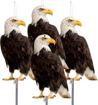 Fake Owls to Keep Squirrels Away from Outdoor 4PCS Flat Garden Owl Plastic Owl t