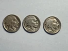 LOT OF 3:   1927   BUFFALO NICKELS FINE +  SEE PICS