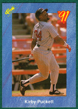 Kirby Puckett - 1991 Classic #T57 - Minnesota Twins Baseball Card