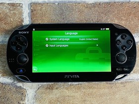 PS Vita PCH-1000 Crystal Black SONY Playstation Tested 8GB Charger Mine Craft P