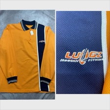 Vintage 90s LUGZ Modern Fitness Polo Long Sleeve Shirt Y2K Streetwear 2XL
