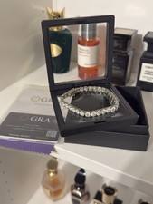 6MM 24.8ct Tennis Bracelet 7.5  925 Sterling Silver MOISSANITE Pass Tester