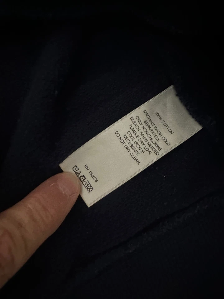 VINEYARD VINES Azul Marino Algodón 1/2 Cremallera Jersey Chaqueta Niño M Foto 4 de 4