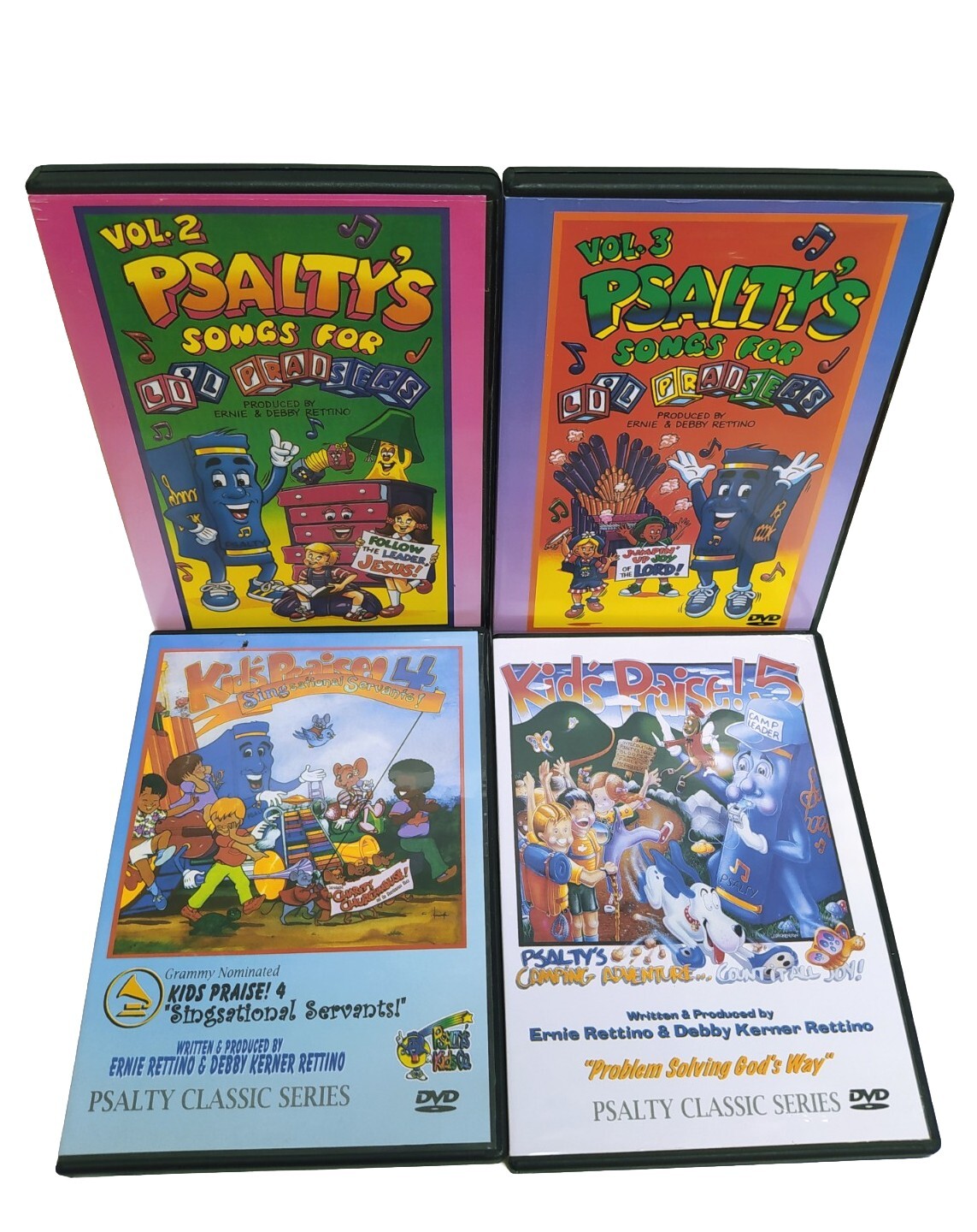 PSALTY'S DVD LOT (4) Kid's Praise! & Songs for Lil Praisers RARE HTF