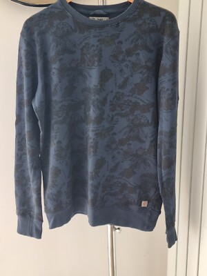 O'Neill Hawaii bedrucktes Sweatshirt mit Rundhalsausschnitt blau Größe Large The Legacy Classic
