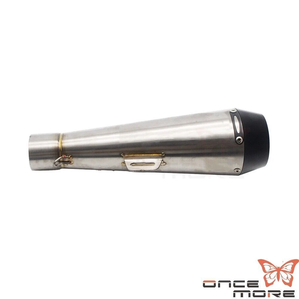 Tubo silenciador de escape de motocicleta diámetro 38-51 mm para moto de tierra scooter Foto 4 de 4