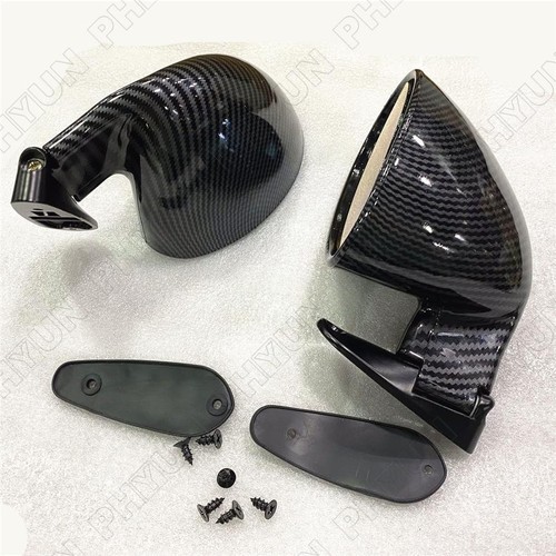 Mirrors Vintage Side Wing Mirrors Carbon Fiber Look For California Style F1 - Picture 5 of 9