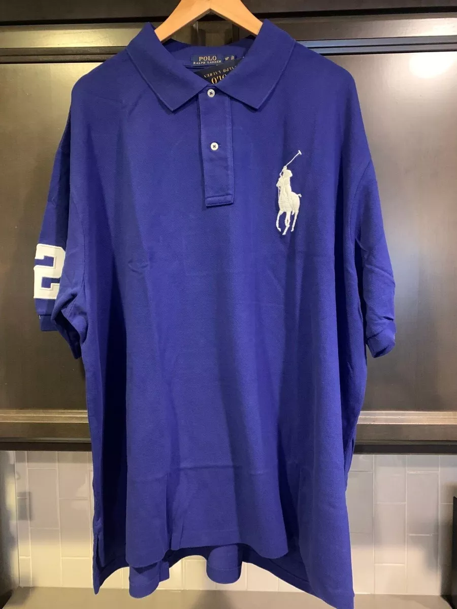 POLO RALPH LAUREN Big Pony Polo Shirt Size 3XB Royal Blue NEW Big & Tall NWT