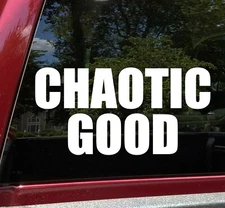 Chaotic Good Vinyl Sticker - RPG Role Playing Character Alignment V2 - Decal