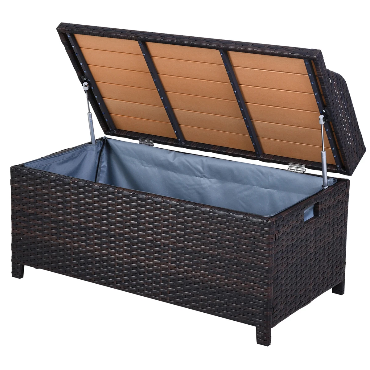Storage outlet trunk seat