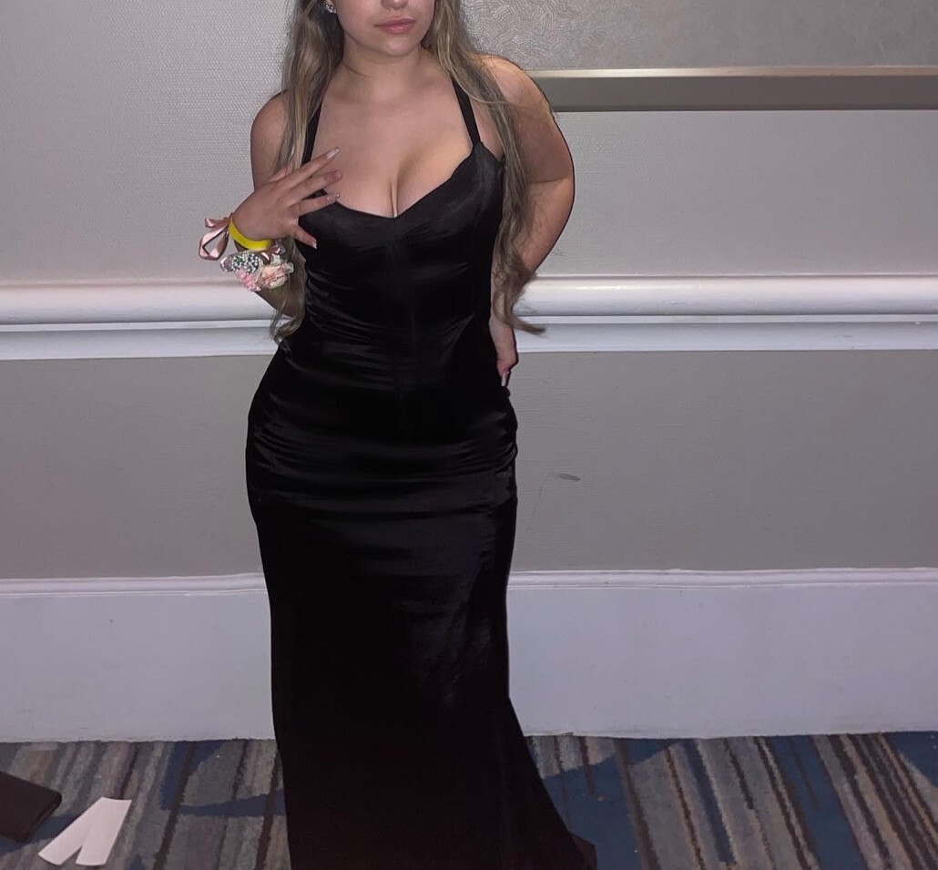 strapless open back dress Maxi A-Line Satin Dress
