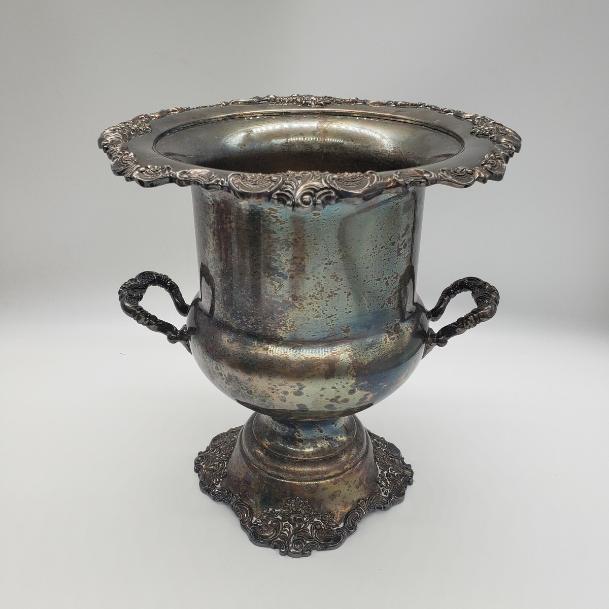 Baroque by Wallace Silverplate Champagne Wine Cooler Ice