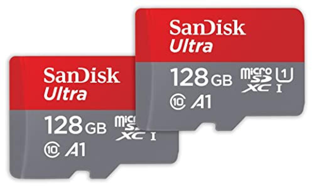 (TG. 128GB) SanDisk 128 GB Ultra microSDXC UHS-I scheda, con adattatore SD, fino