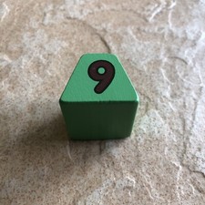 Melissa  Doug Wood Shape Sorting Clock Replacement Number 9 Block