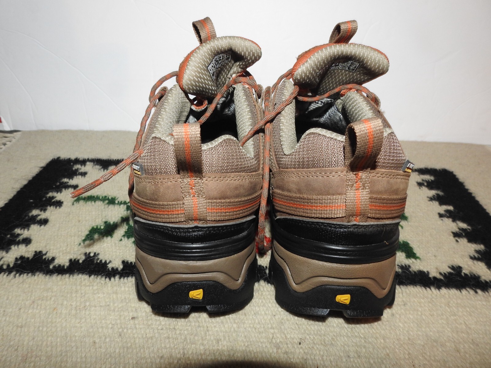 Scarpe da trekking KEEN da uomo marroni in pelle tessile impermeabili taglia 8 stringate ottime