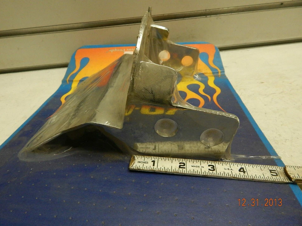 Suporte de placa de licença cromado fat-bob fender Harley custom chopper 8 1/2 pro one - Imagem 3 de 4