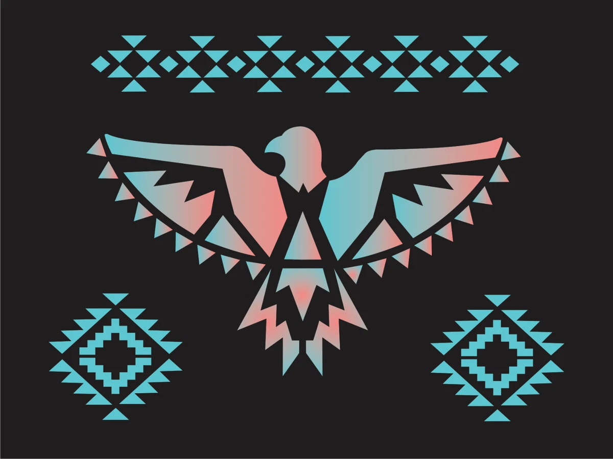 Aztec Bird STENCIL Thunderbird Desert Southwest Decor Cabin Farmhouse DIY  Signs | eBay
