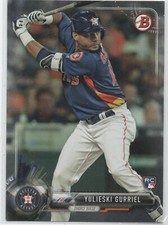 2017 Bowman Baseball  #29 Yulieski Gurriel HOUSTON ASTROS Rookie Card 17. rookie card picture