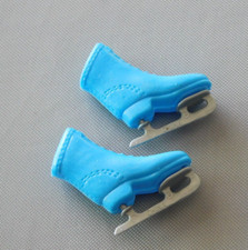 BARBIE DOLL SIZE TURQUOISE ICE SKATES