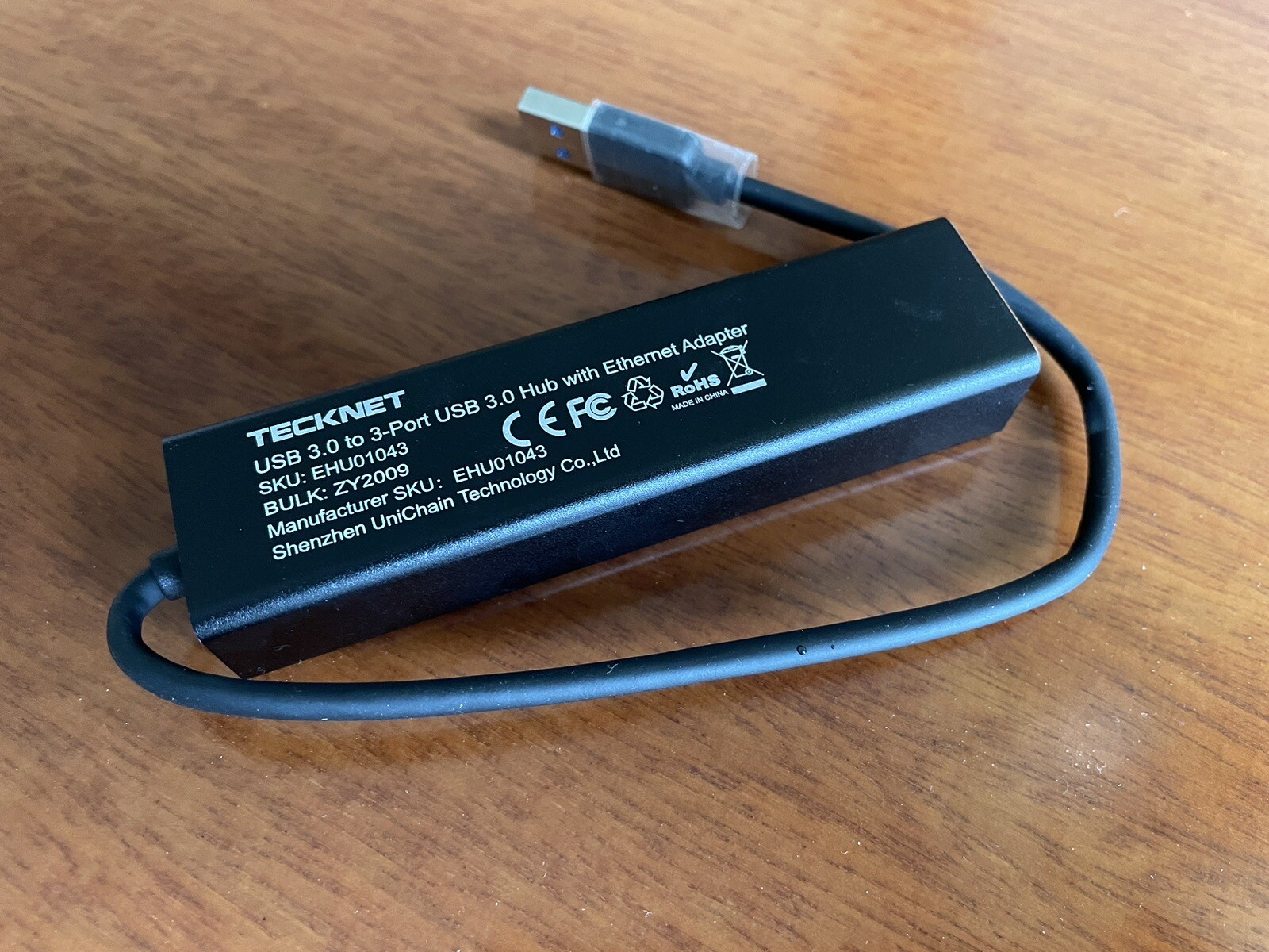 TECKNET USB 3.0 Hub With Ethernet Adapter NEW | eBay