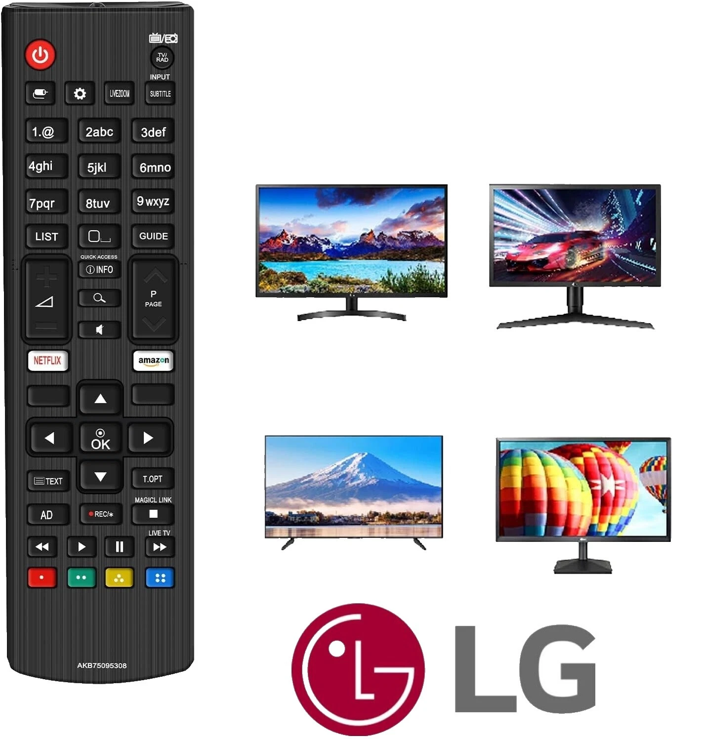 LG Tv, video y audio para el Hogar controles remotos para Panasonic