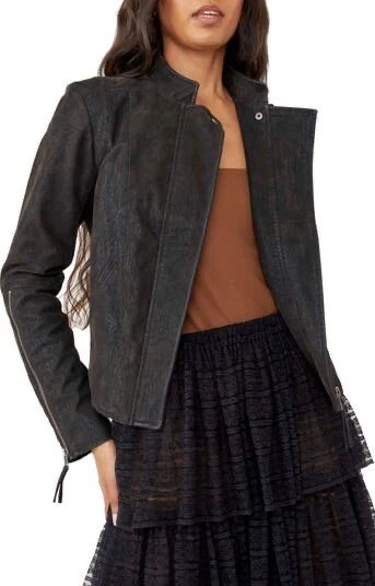 New FREE PEOPLE Clean u0026 Minimal Jacket In Black Size S | eBay