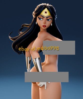 Nude Wonder Woman 3D Print Garage Kit Figure Model Kit Unpainted