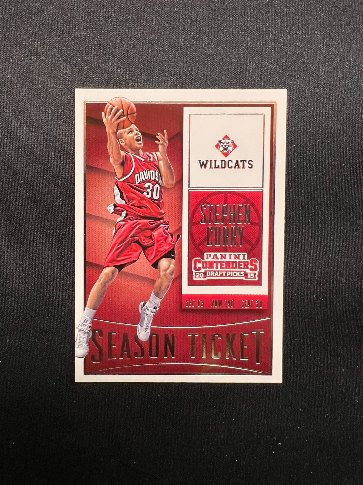 2015-16 Panini Contenders Draft Picks - Season Ticket Stephen Curry #87