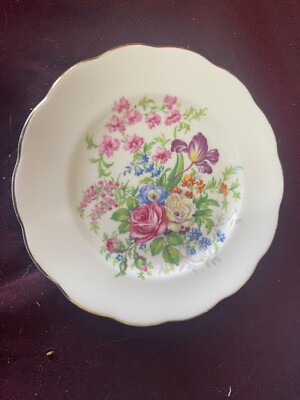 ROYAL ALBERT Bone China weiß, mehrfarbig Blumen Beilagenteller, Untertassen