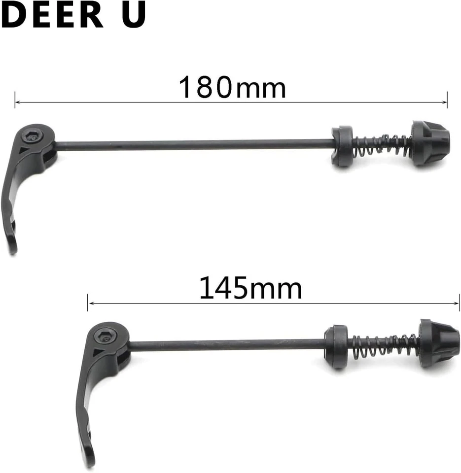 Road Mountain Bicycle MTB Wheel Hub Front and Rear Skewers Quick Release Bike - Image 3 of 4