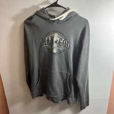 Christian Hoodie Men  s Medium Gray Jesus Casual