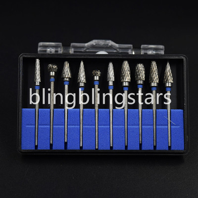 10x Dental Tungsten Carbide Steel Drill Burs For Micro Motor Handpiece 2.35*6