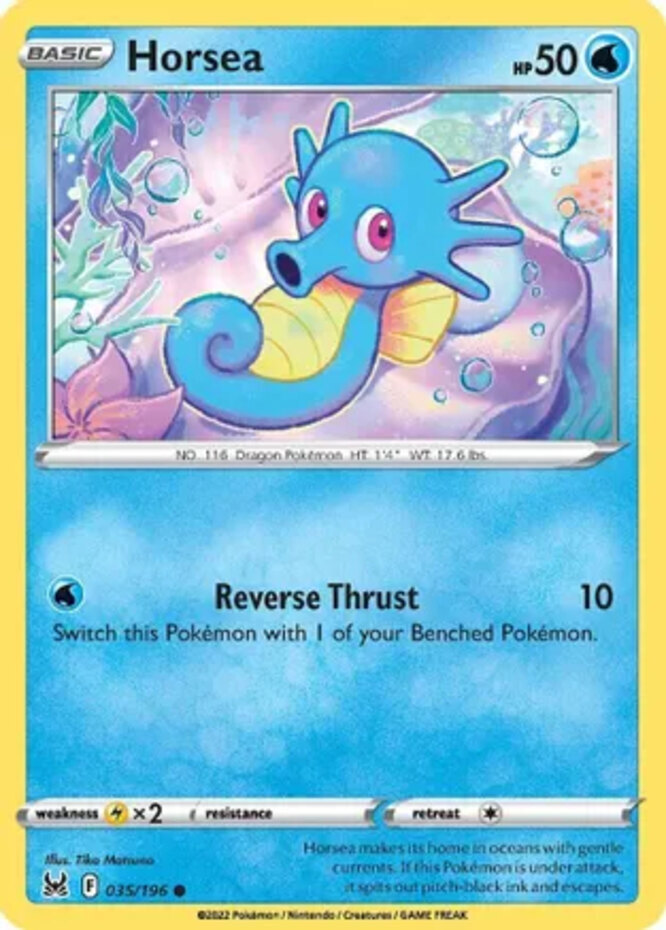 Horsea - SWSH11: Lost Origin [REVERSE HOLO] | Ozzie Collectables