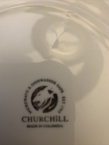 SET OF 2 Churchill- BLUE WILLOW - 10.1/4” DINNER PLATES - Picture 3 of 5