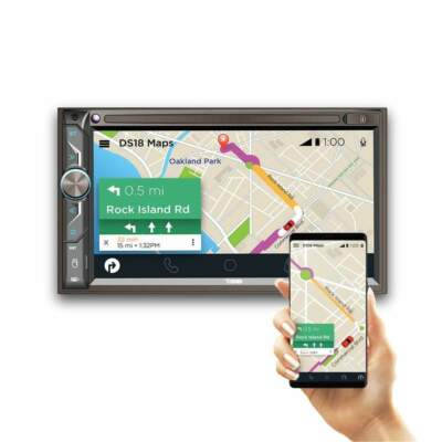DS18 6.9'' Touchscreen Double-Din Car Head Unit Bluetooth USB Android Mirror Link