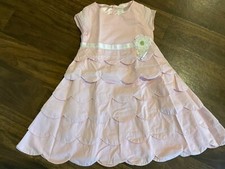 Gymboree Spring Garden Scalloped Tiered Dress Size 6 NWOT Pink Easter
