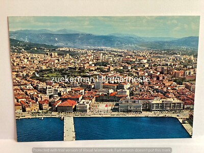 PANORAMA DARING PIER PCS UNIT postcard TRIESTE vintage 70s ca