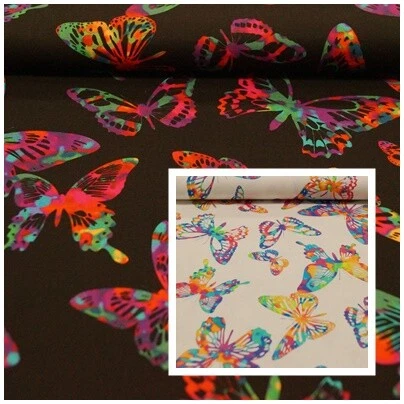 BENARTEX Patchworkstoff 50x112 cm Bernatex C9717 Greta Lynn Aloha Butterflies Schmetter