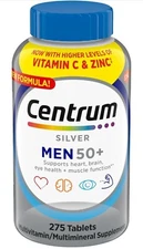 Centrum Silver Men Over 50+ MultiVitamin MultiMineral 275 Tablets