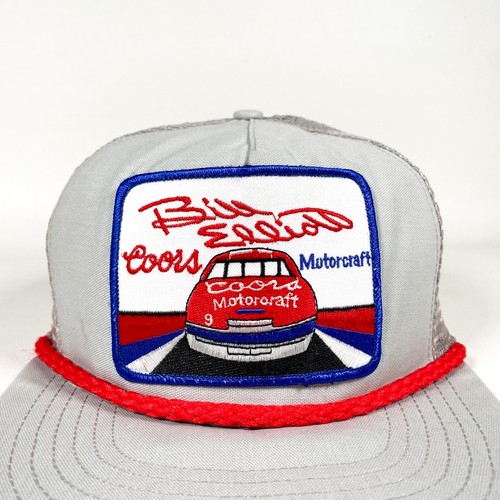 Vintage 80's Bill Elliott Coors Trucker Hat - Picture 2 of 5