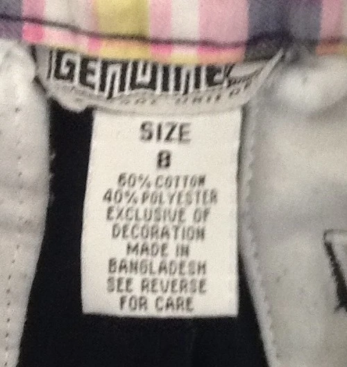 St890 Genuine School Uniform Girls Navy Blue Pants Size 8 - Image 4 of 4