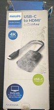 Philips 2.0 USB-C to HDMI Adapter in Black Open Distressed Box T