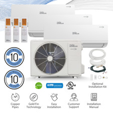 Tri Zone 23.5 Seer2  Ductless Mini Split Air Conditioner Inverter Wifi Heat Pump