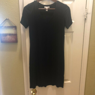 Daily Ritual Navy V-neck T-shirt Dress Women's Small