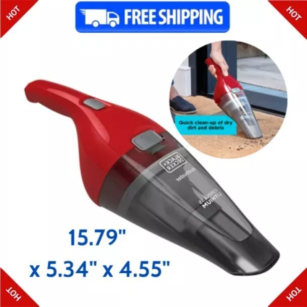 Black Decker DustBuster Quick Clean Cordless Handheld Vacuum