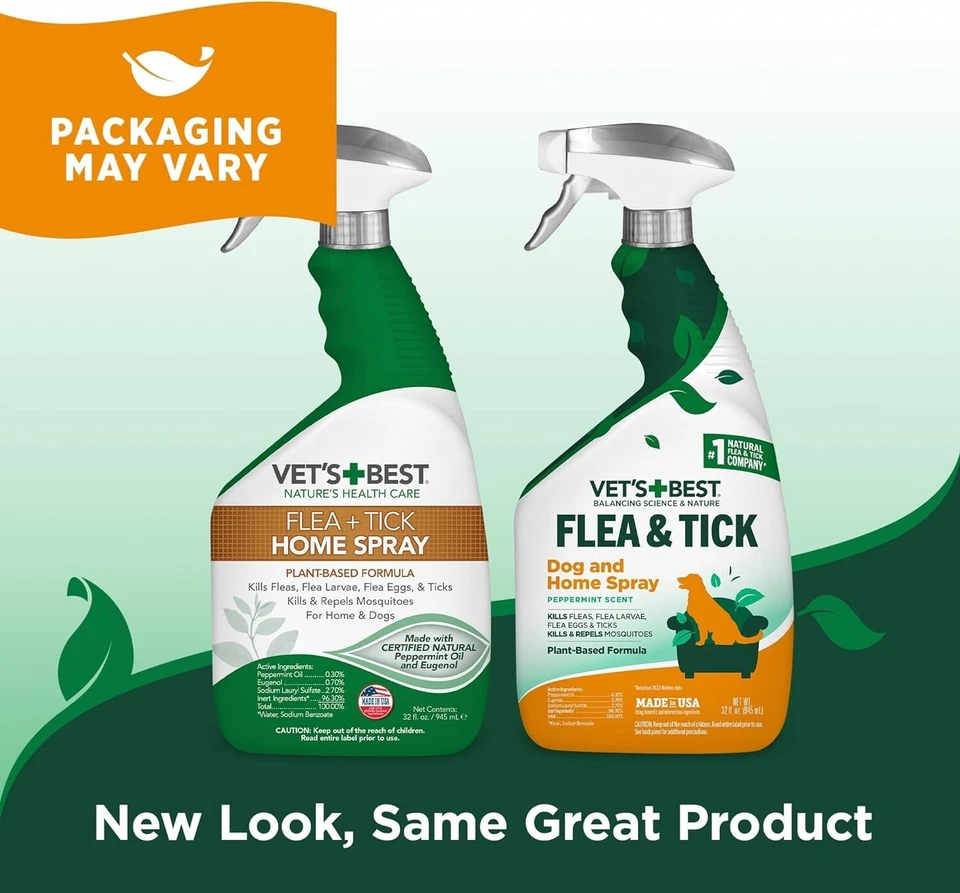 Vet's Best Flea and Tick Home Spray Flea Treatment for Dogs 32oz. Fast Shipping - Image 3 of 4