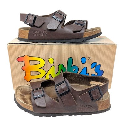 Birki s Birkenstocks Milano Sandals Brown Birk Size EU 38 US Women s 7 Cork 