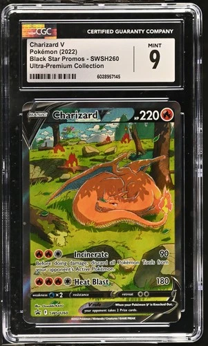 Charizard V SWSH260 Ultra-premium Collection Pokemon CGC 9 Mint